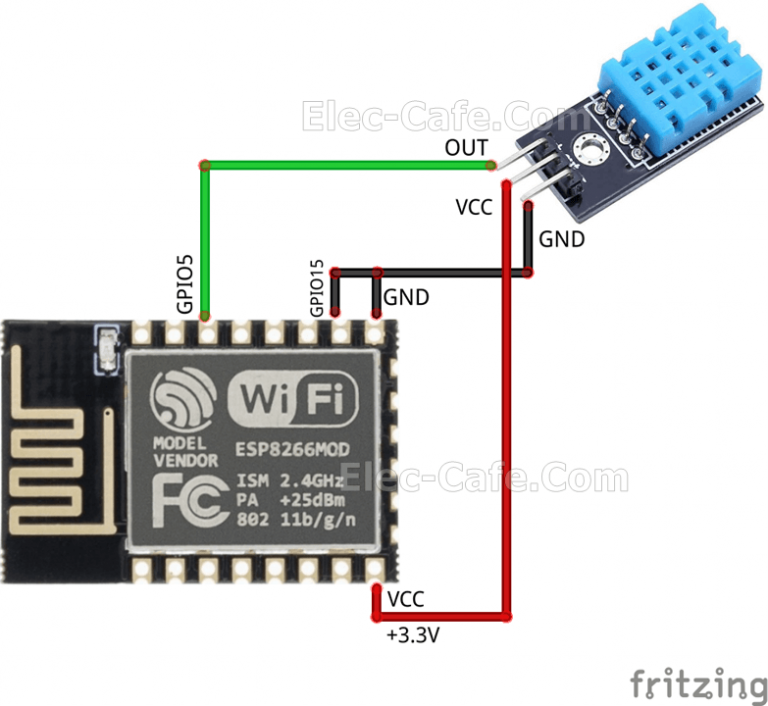 Esp Esp E And Dht Sensor On Home Assistant Esphome Elec